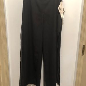 long skirt with pants underneath